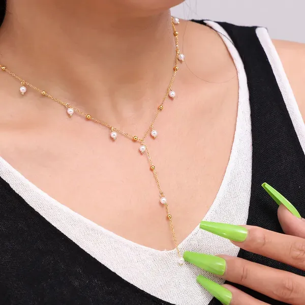 Gold_Preppy_Pearl_Geometric_Necklace_For_Women